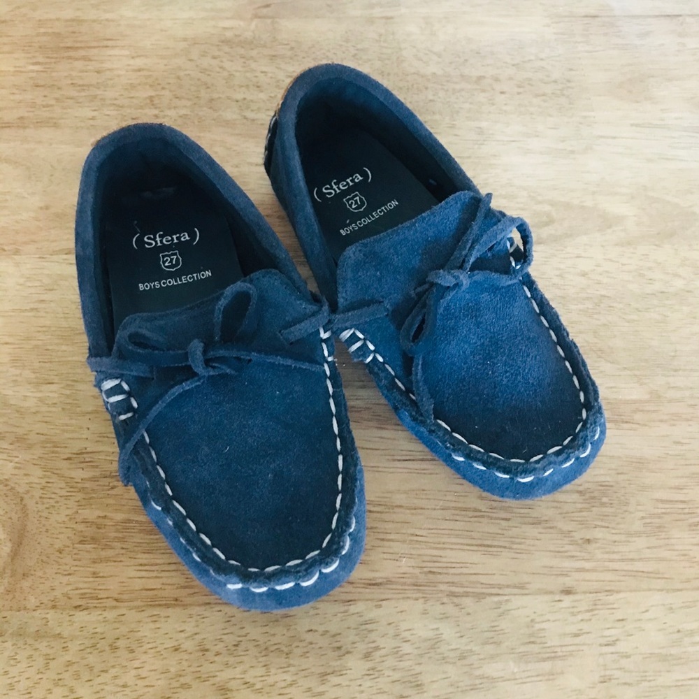 Navy Toddler Driving‎ Mocs 27